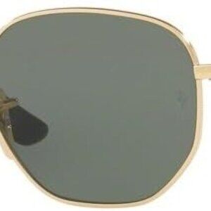 Hexagonal Sunglasses Men Women G-15 Green 48mm UV Protection Eyewear Kit